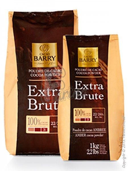 Какао-порошок EXTRA-BRUTE темно-красный 22-24%,алкализированный< фото цена